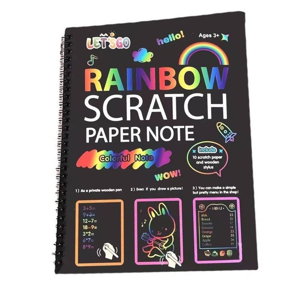 Rainbow Coloring Scratch Off Notebook Set For Kids 12 Sheets Michaels Rainbow Coloring Scratch Off Notebook Set For Kids 12 Sheets Michaels